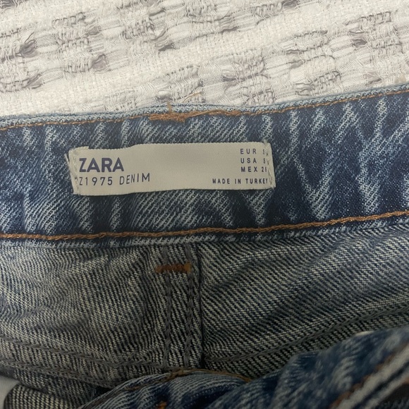 Zara Denim Skort with Cargo fringe - Picture 7 of 8